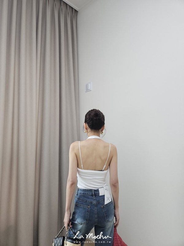 辣妹感掛脖美背BRA背心